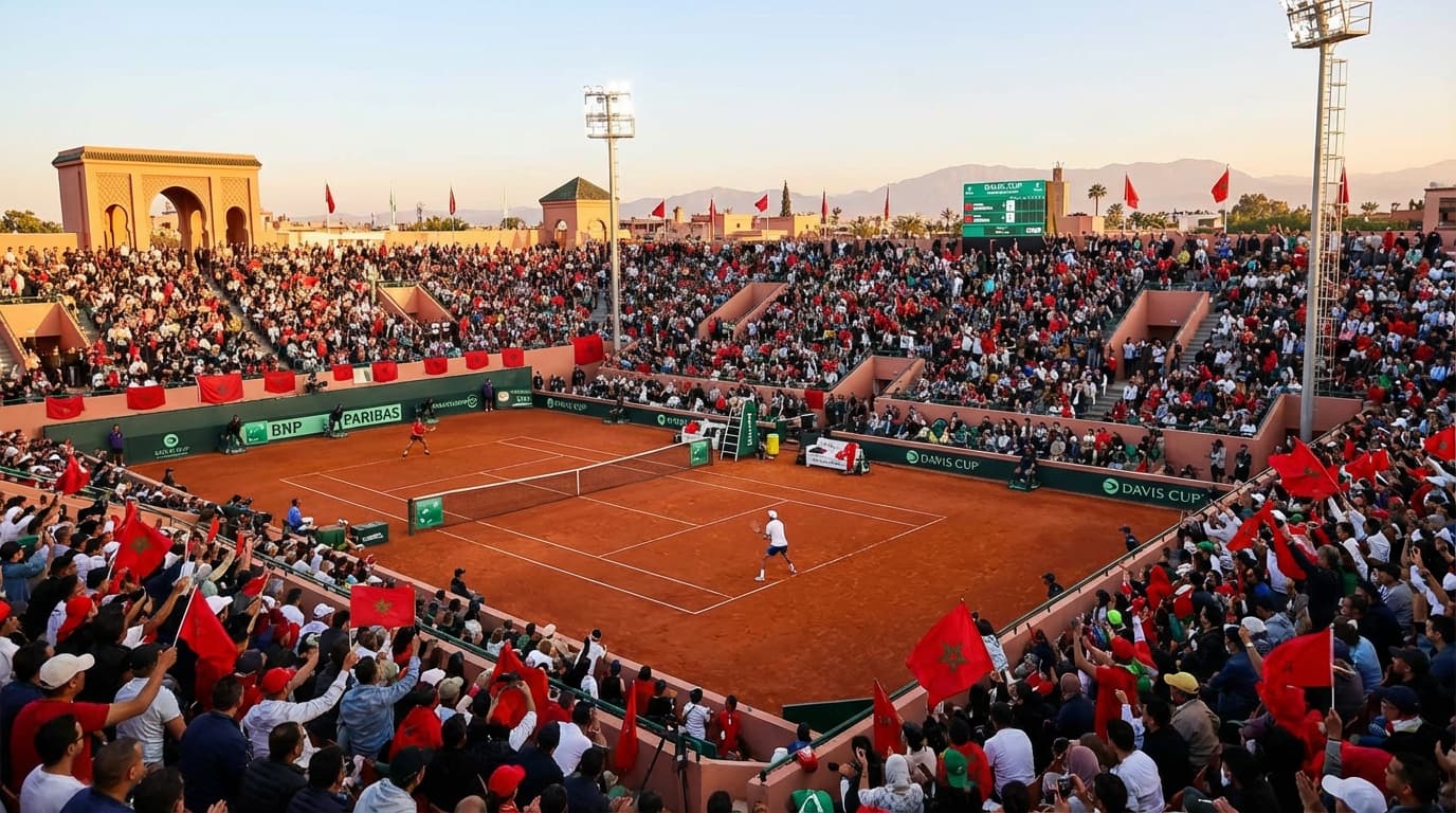 데이비스컵 모로코-콜롬비아전, 병 투척 사건으로 얼룩진 격전